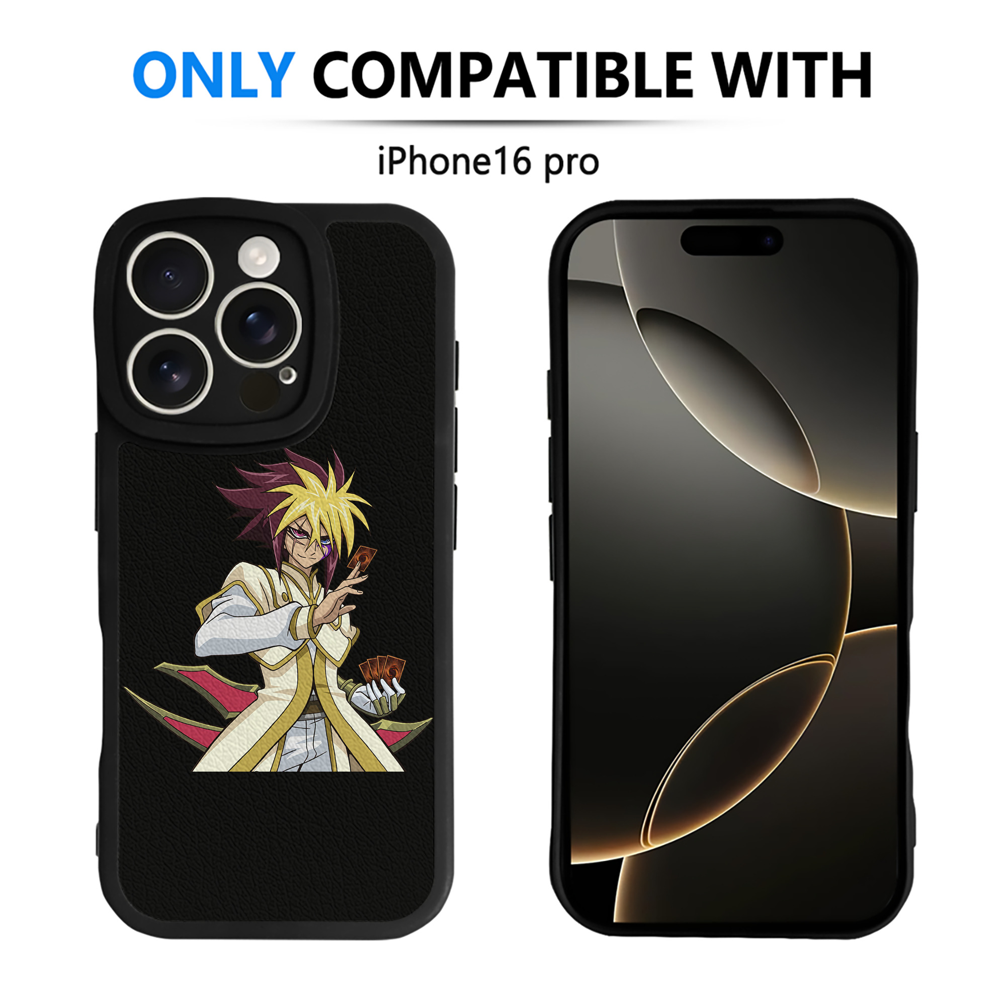 遊☆戯☆王 Yu-Gi-Oh! 【iPhone 16シリーズ対応】シリコンスマホケース（レザー調） 材質：シリコン
